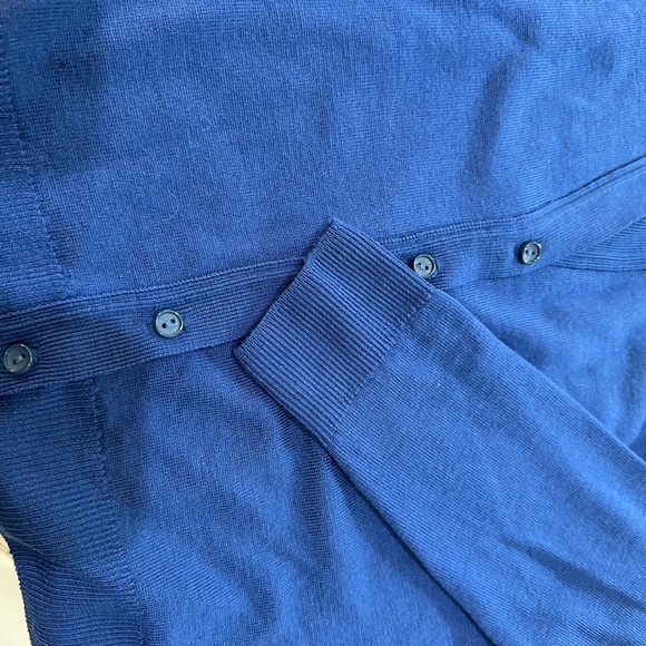 Moffatt Woolens Royal Blue Ladies Cardigan - Picture 5 of 6